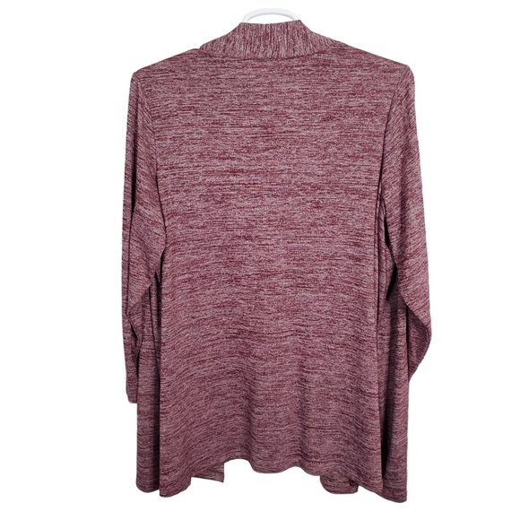 Lands End Size 2X Cardigan Lightweight Tunic Jacket Long Sleeve Stretch Pockets - Picture 2 of 9